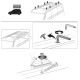 Монтажный комплект Thule 3139 для Renault Trafic (mkIII) 2014→; Nissan NV300 (mkI) 2014→; Opel Vivaro (mkII)(B) 2014-2018; Fiat Talento (mkII) 2016-2020 (TH 183139)