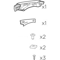 Кутник (задній правий) + Гайки M8 та болти (Thule Caprock) (TH 54970)