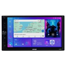 Автомобільний мультимедійний центр 2-Din 7" з бездротовим CarPlay та Android Auto - DriveX A-703 2+32 4C 4x50W(TDA7851)