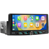 Автомагнитола 1-Din с экраном 7" с беспроводным CarPlay и Android Auto - DriveX LNX-7100 1-Din 7" CarPlay 4x45W Linux Buttons