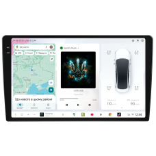 Автомобильный мультимедийный центр 10" с беспроводным CarPlay и Android Auto S4 2K QLED 10" 8x1.6GHz 4x64GB 4G TDA7851 50W DSP AK7604
