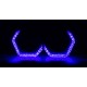 Маска декоративна для автомобільних фар DriveX MS i8-V30 APP 3.0" DRL RGB к-т.  з вбудованою підсвіткою