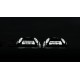 Маска декоративная для автомобильных фар DriveX MS A-106 3.0" Silver White+Yellow со встроенной подсветкой