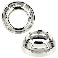 Декоративная маска для автомобильных фар DriveX MS A-108 3.0" Silver White к-т.