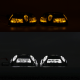 Маска декоративная для автомобильных фар DriveX MS A-106 3.0" Silver White+Yellow со встроенной подсветкой