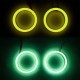 Декоративная маска для автомобильных фар DriveX LR-6 90mm RGB Frosted