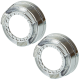 Маска декоративна для автомобільних фар DriveX MS A-101 3.0" Silver White+Yellow з вбудованою підсвіткою