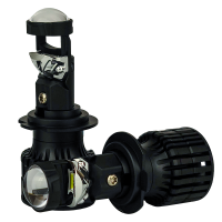 LED лампи з лінзою H7 55Вт 6000K DriveX LE-07 9-32В (комплект 2шт)
