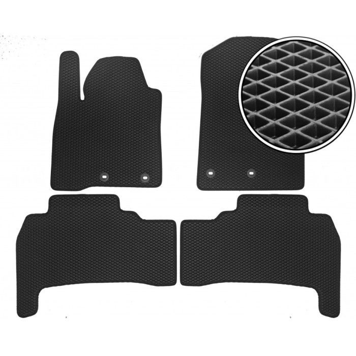 EVA килимки  Toyota Land Cruiser 200 2013-2021 комплект килимків в салон auto.KIM