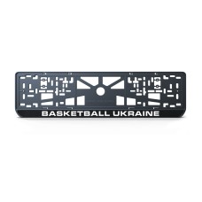 Номерна рамка Basketball Ukraine із високоякісного ABS пластику Ledos виглядає як LCD дисплей.