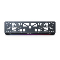Номерная рамка Alfa Romeo стиль #7 из высококачественного ABS пластика Ledos выглядит как LCD дисплей
