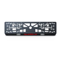 Номерна рамка Audi Quattro із високоякісного ABS пластику Ledos виглядає як LCD дисплей.