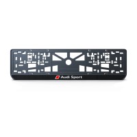 Номерна рамка Audi Sport із високоякісного ABS пластику Ledos виглядає як LCD дисплей.