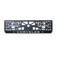 Номерна рамка Chrysler стиль #1 із високоякісного ABS пластику Ledos виглядає як LCD дисплей.