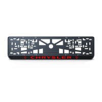Номерна рамка Chrysler стиль #2 із високоякісного ABS пластику Ledos виглядає як LCD дисплей.