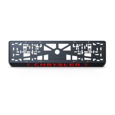 Номерна рамка Chrysler стиль #2 із високоякісного ABS пластику Ledos виглядає як LCD дисплей.