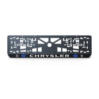 Номерна рамка Chrysler стиль #3 із високоякісного ABS пластику Ledos виглядає як LCD дисплей.