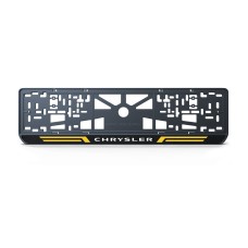 Номерна рамка Chrysler стиль #4 із високоякісного ABS пластику Ledos виглядає як LCD дисплей.