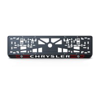 Номерна рамка Chrysler стиль #5 із високоякісного ABS пластику Ledos виглядає як LCD дисплей.