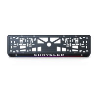 Номерная рамка Chrysler стиль #7 из высококачественного ABS пластика Ledos выглядит как LCD дисплей
