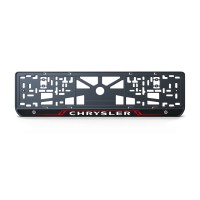 Номерна рамка Chrysler стиль #8 із високоякісного ABS пластику Ledos виглядає як LCD дисплей.