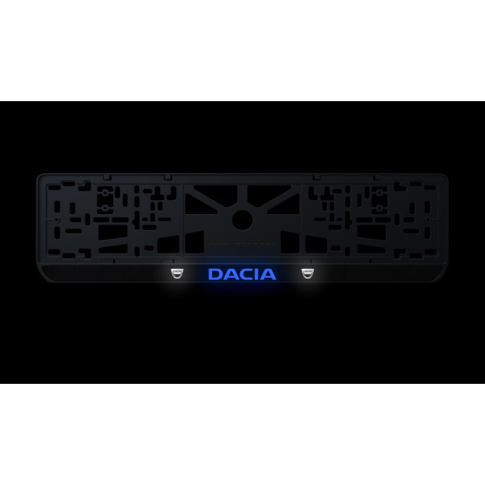 Номерна рамка Dacia із високоякісного ABS пластику Ledos виглядає як LCD дисплей.