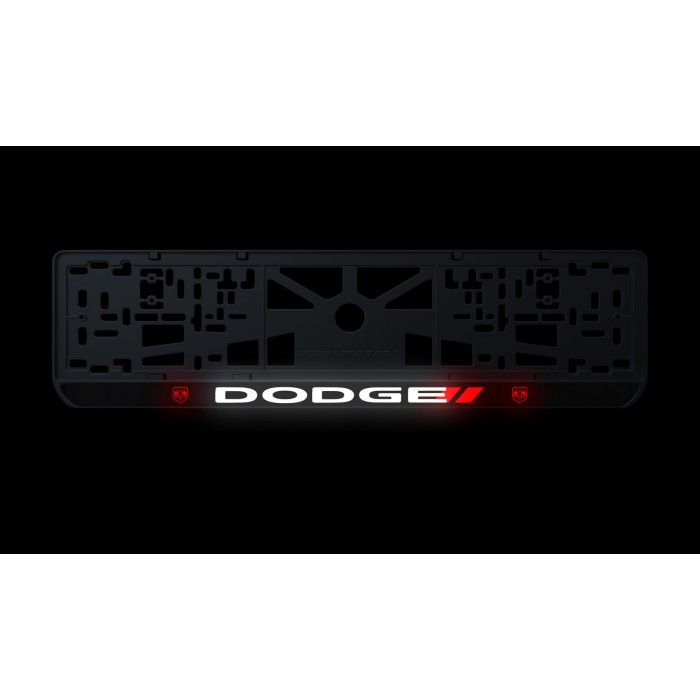 Номерна рамка Dodge із високоякісного ABS пластику Ledos виглядає як LCD дисплей.