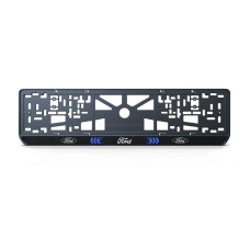 Номерна рамка Ford стиль #3 із високоякісного ABS пластику Ledos виглядає як LCD дисплей.