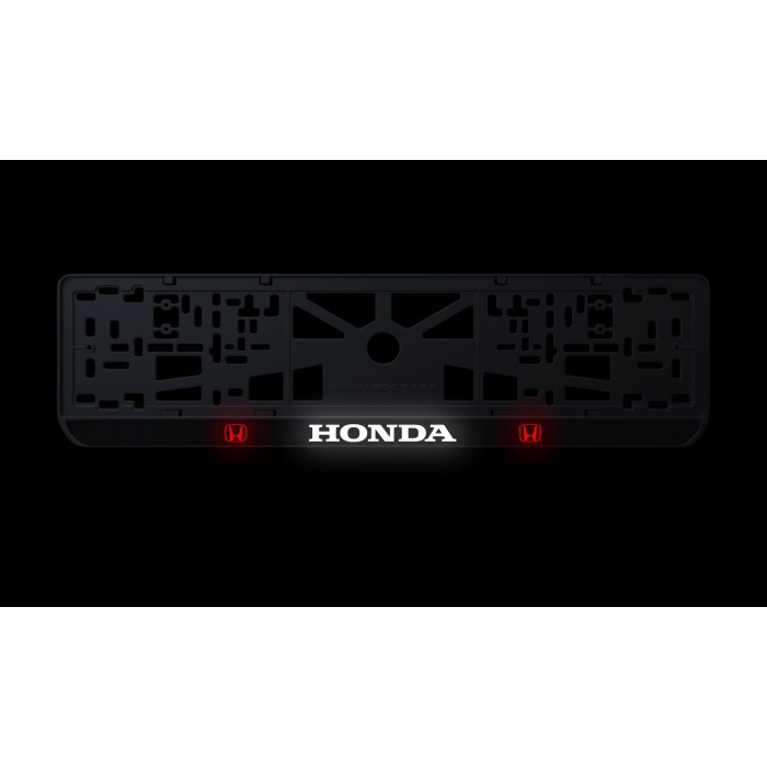 Номерна рамка Honda стиль #1 із високоякісного ABS пластику Ledos виглядає як LCD дисплей.