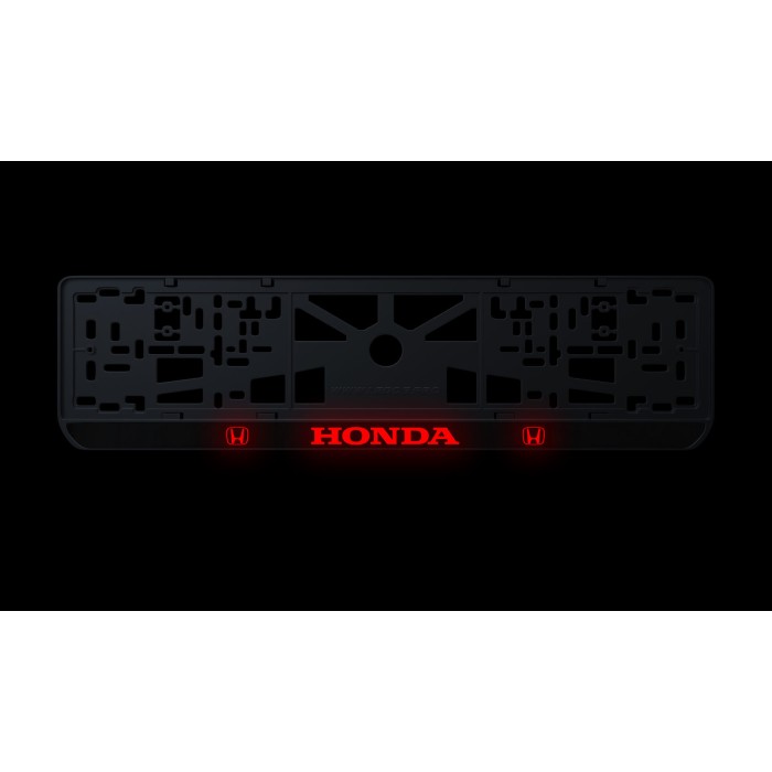 Номерна рамка Honda стиль #2 із високоякісного ABS пластику Ledos виглядає як LCD дисплей.