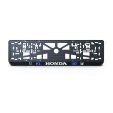 Номерна рамка Honda стиль #3 із високоякісного ABS пластику Ledos виглядає як LCD дисплей.