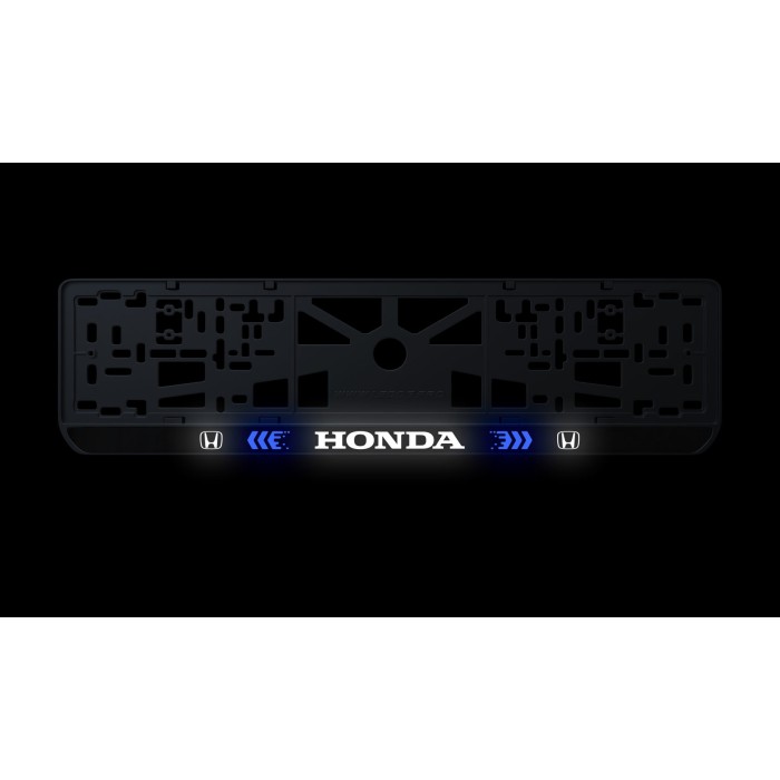 Номерна рамка Honda стиль #3 із високоякісного ABS пластику Ledos виглядає як LCD дисплей.