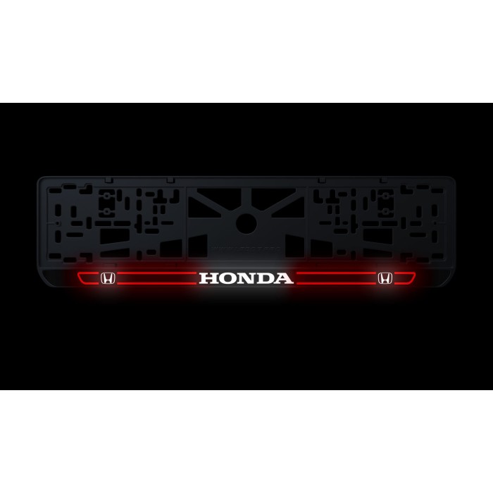 Номерна рамка Honda стиль #5 із високоякісного ABS пластику Ledos виглядає як LCD дисплей.