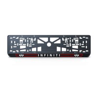 Номерна рамка Infiniti стиль #5 із високоякісного ABS пластику Ledos виглядає як LCD дисплей.