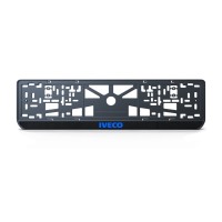 Номерная рамка Iveco стиль #1 из высококачественного ABS пластика Ledos выглядит как LCD дисплей