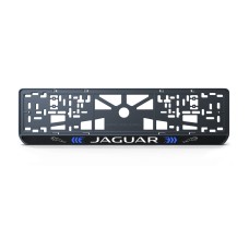 Номерна рамка Jaguar стиль #3 із високоякісного ABS пластику Ledos виглядає як LCD дисплей.