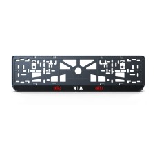 Номерна рамка Kia стиль #1 із високоякісного ABS пластику Ledos виглядає як LCD дисплей.