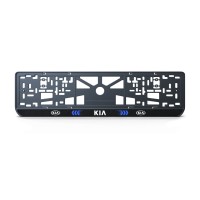 Номерна рамка Kia стиль #3 із високоякісного ABS пластику Ledos виглядає як LCD дисплей.