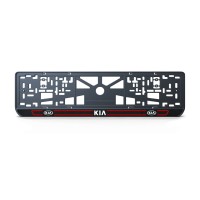 Номерна рамка Kia стиль #5 із високоякісного ABS пластику Ledos виглядає як LCD дисплей.