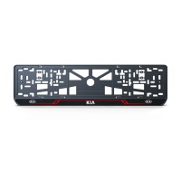 Номерна рамка Kia стиль #8 із високоякісного ABS пластику Ledos виглядає як LCD дисплей.