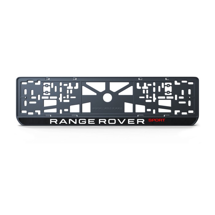 Номерна рамка Land Rover Range Rover Sport із високоякісного ABS пластику Ledos виглядає як LCD дисплей.