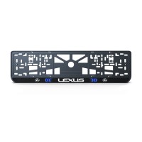 Номерна рамка Lexus стиль #3 із високоякісного ABS пластику Ledos виглядає як LCD дисплей.