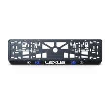 Номерна рамка Lexus стиль #3 із високоякісного ABS пластику Ledos виглядає як LCD дисплей.