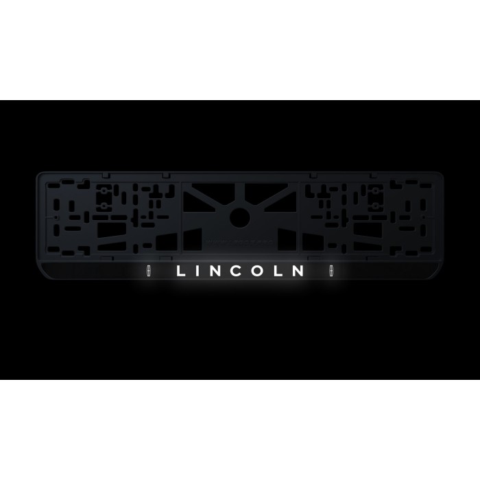 Номерна рамка Lincoln із високоякісного ABS пластику Ledos виглядає як LCD дисплей.