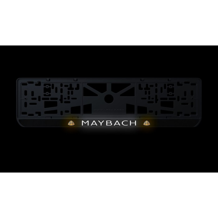 Номерна рамка Maybach із високоякісного ABS пластику Ledos виглядає як LCD дисплей.