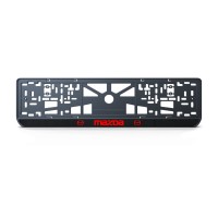Номерная рамка Mazda стиль #2 из высококачественного ABS пластика Ledos выглядит как LCD дисплей