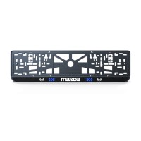 Номерна рамка Mazda стиль #3 із високоякісного ABS пластику Ledos виглядає як LCD дисплей.