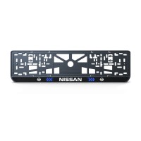 Номерна рамка Nissan стиль #3 із високоякісного ABS пластику Ledos виглядає як LCD дисплей.