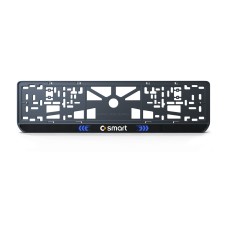 Номерна рамка Smart стиль #3 із високоякісного ABS пластику Ledos виглядає як LCD дисплей.