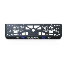 Номерна рамка Subaru стиль #3 із високоякісного ABS пластику Ledos виглядає як LCD дисплей.